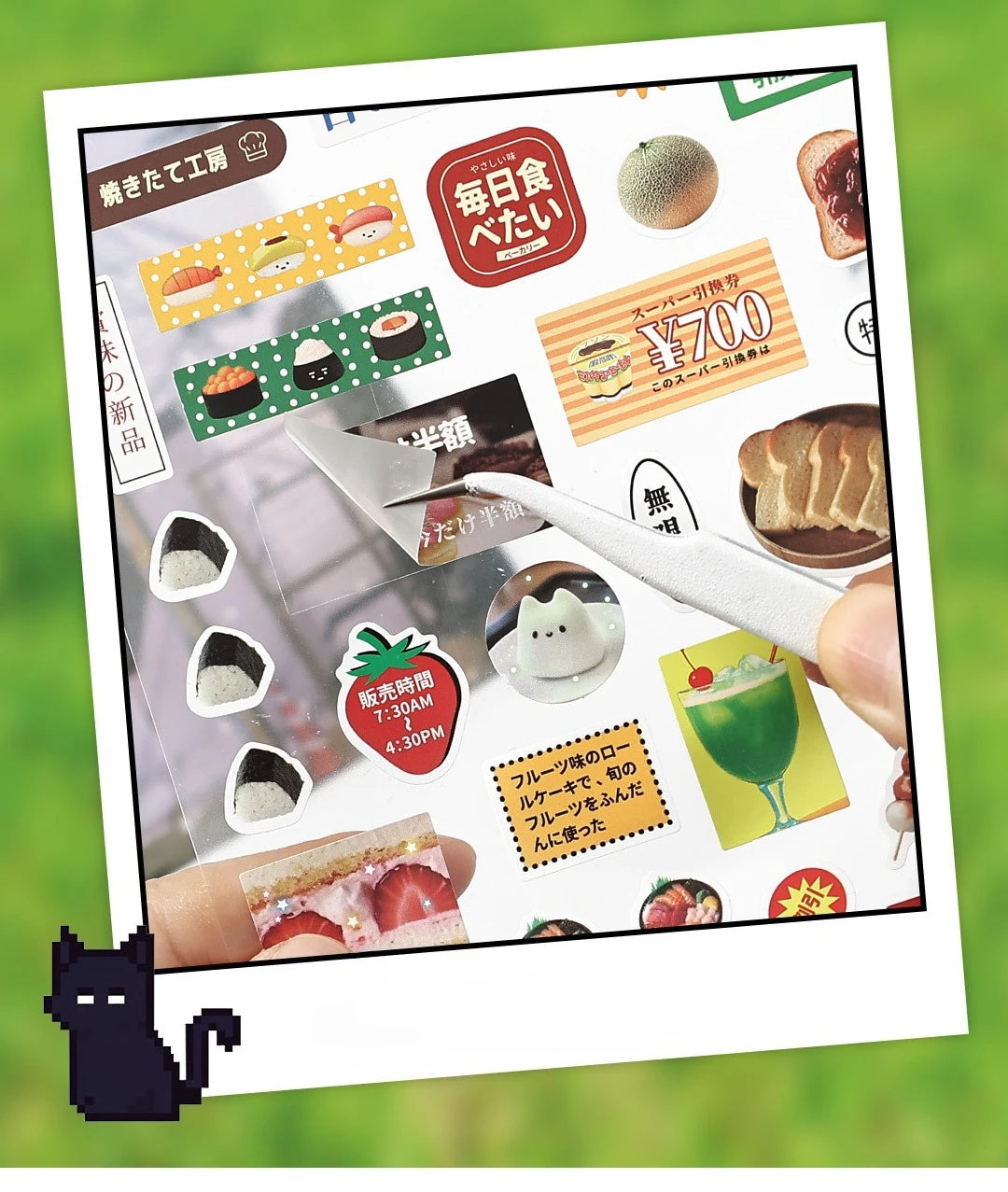 Retro Japanese Cartoon Stickers – 2-Sheet Lucky Clover Anime Kawaii Set