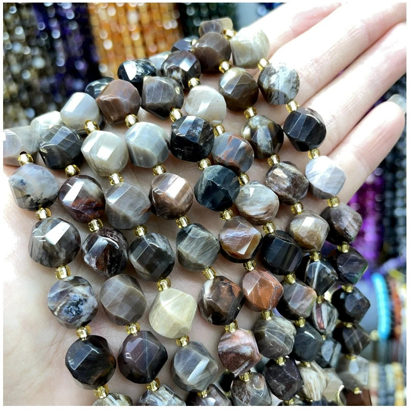 Natural Amethyst, Tiger Eye & Agate S-Shaped Gemstone Beads – DIY Jewelry Supplies