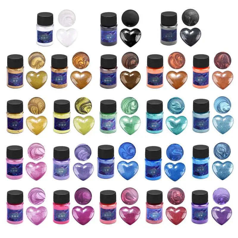 Pearlescent Mica Pigments – Resin Dye Powder Set