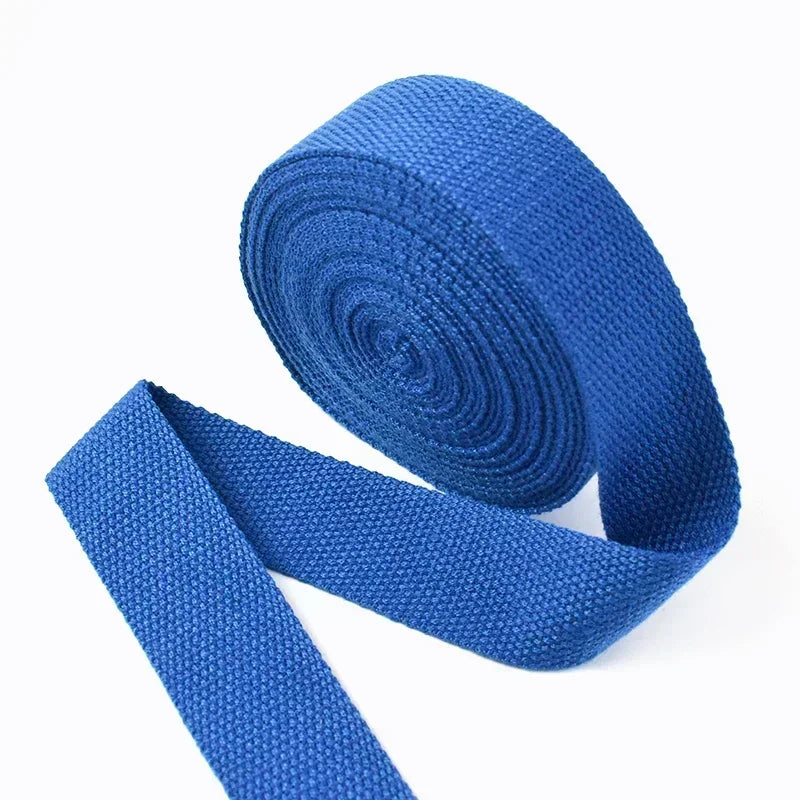 4M Cotton Webbing Tape – 1.3mm Thick Strap for Bags, Belts & DIY Sewing (20–50mm)