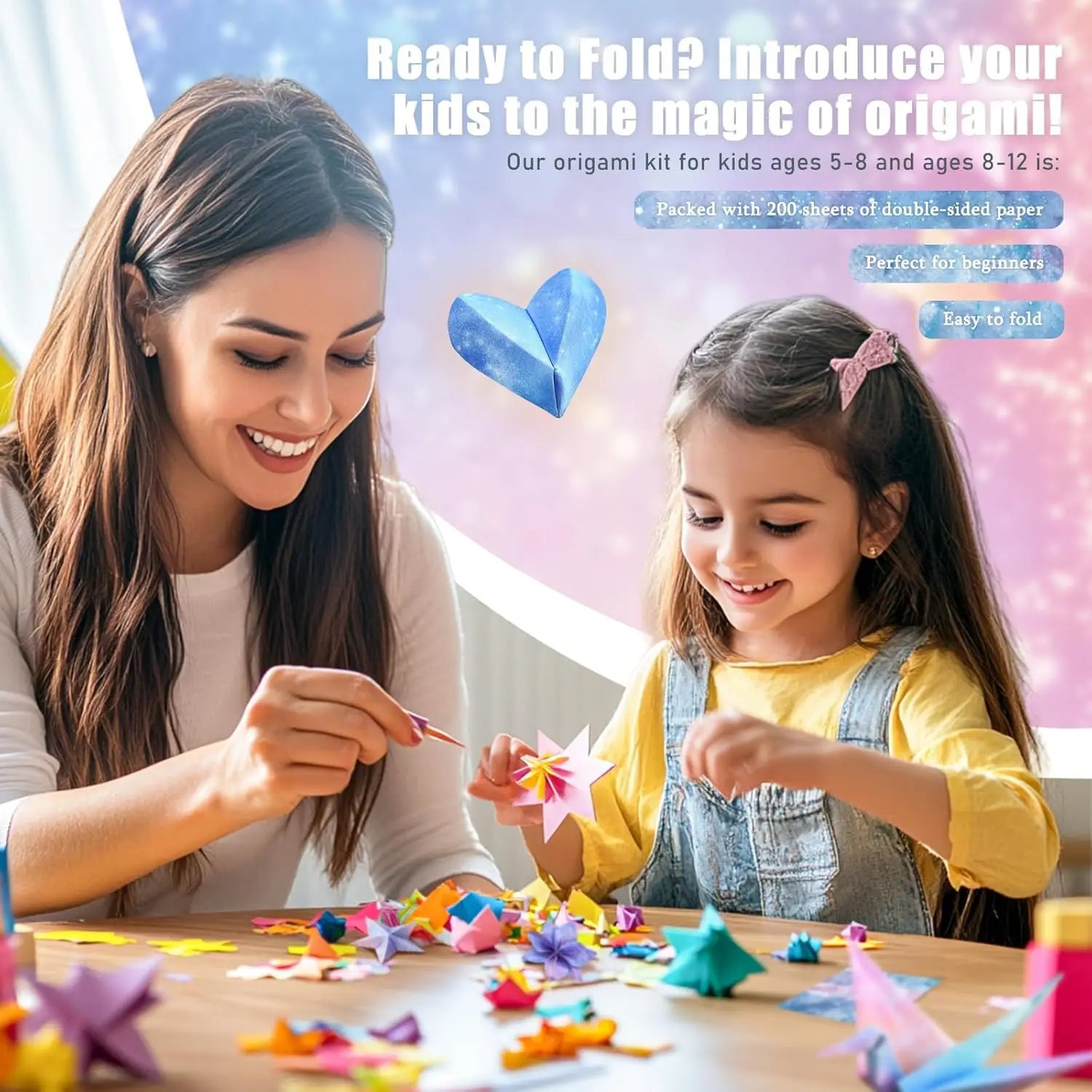 Double-Sided Origami Paper Kit – 50–200 Sheets