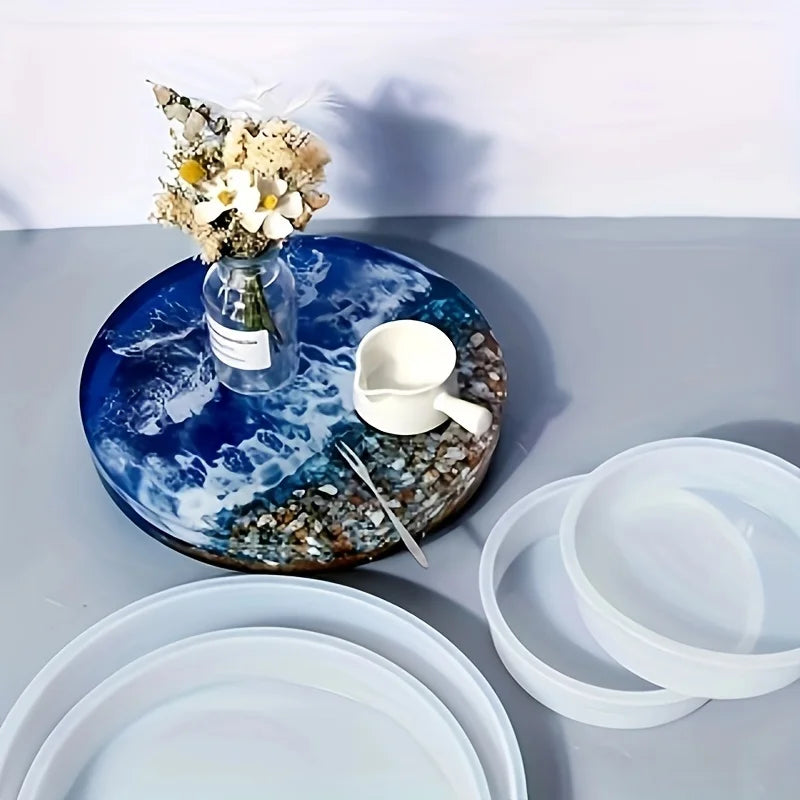 Epoxy Resin Table Tool Set – Round Molds, Table Legs & Screw Kit