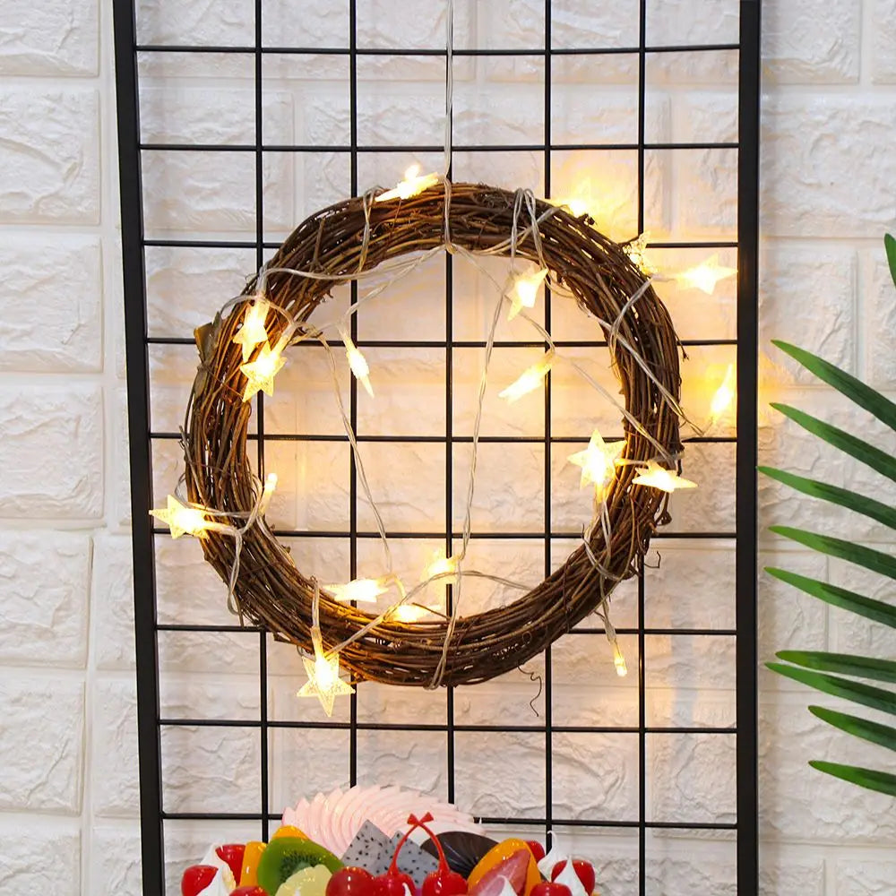 Christmas Wicker Vine Wreath – Artificial Rattan Garland Ring (8–30CM)