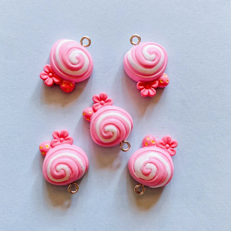 Cat Bread Flower Resin Charms – 10PCS DIY Pendants for Jewelry & Crafts