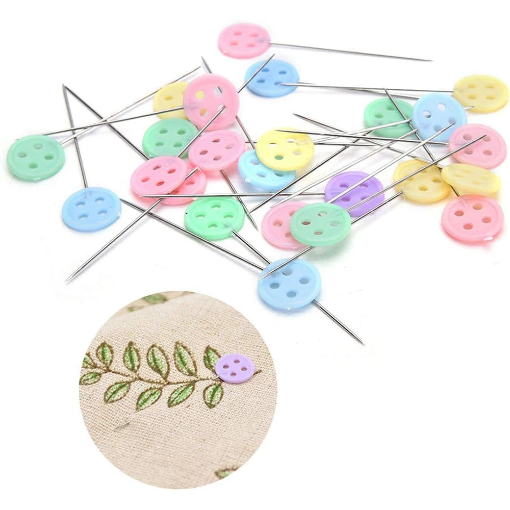 100pcs Dressmaking & Embroidery Pins – Quilting & Sewing Tools