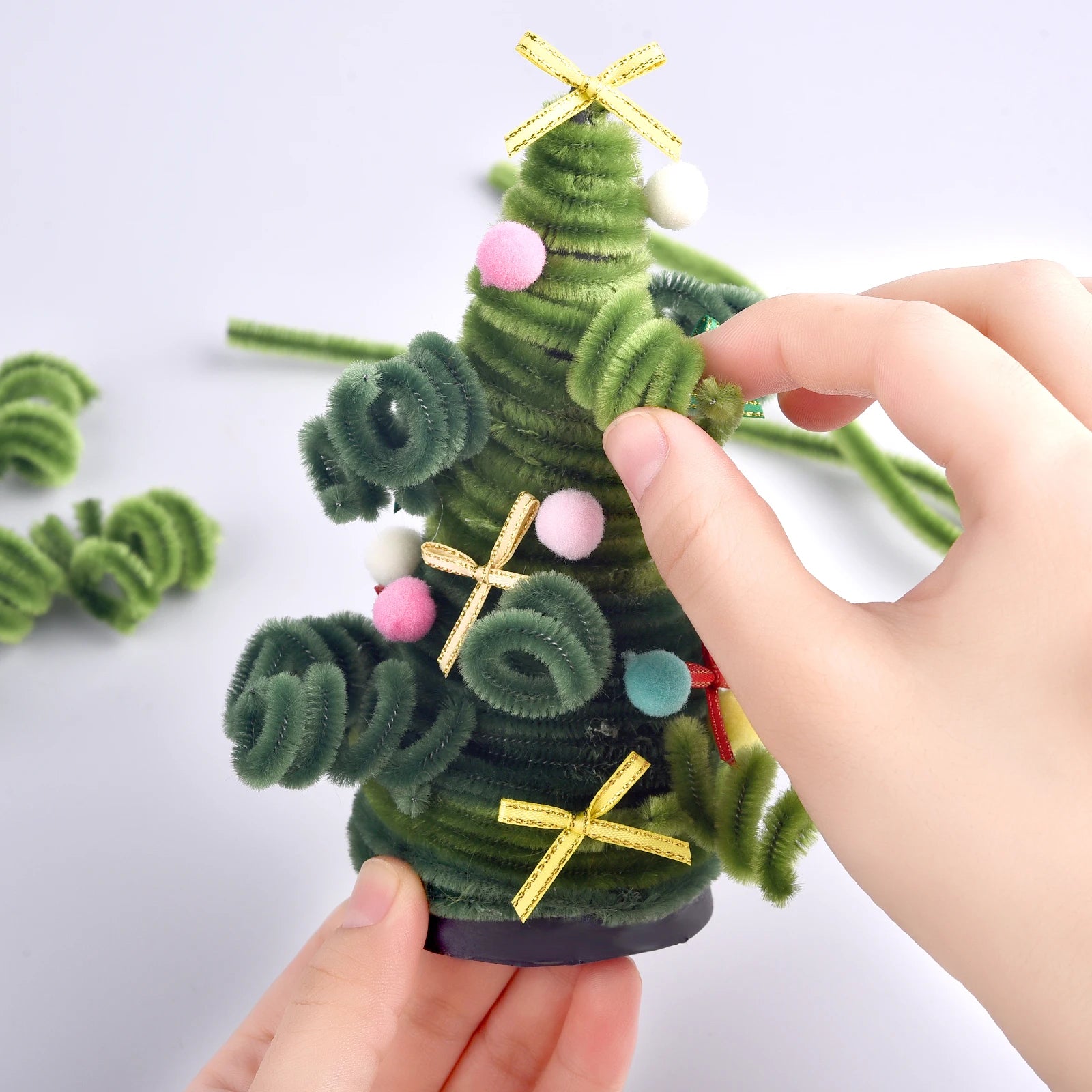 100pcs Chenille Stems – DIY Craft Pipe Cleaners for Kids