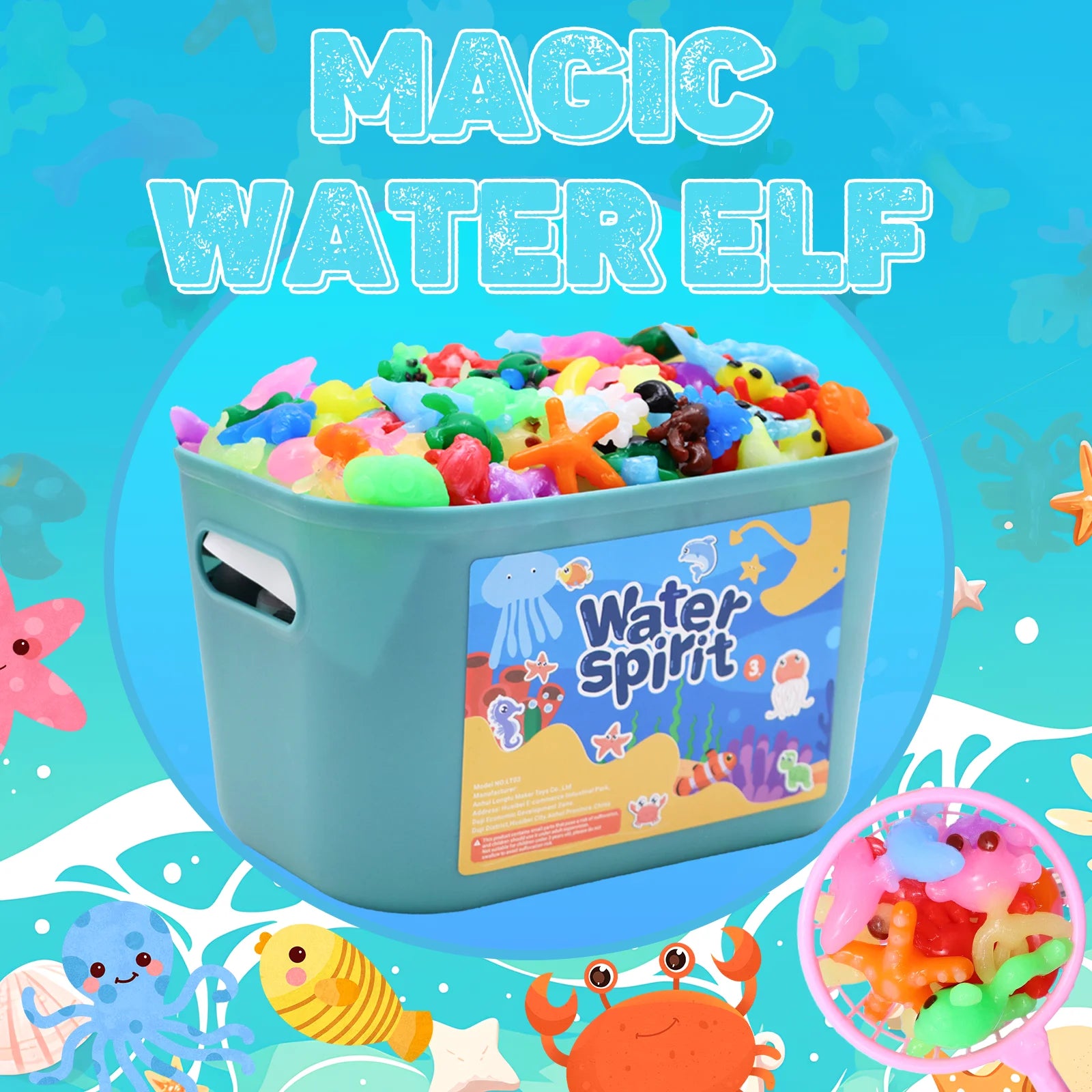 Magic Water Elf Toy Set – DIY Squishy Craft Kit with Gels & Molds