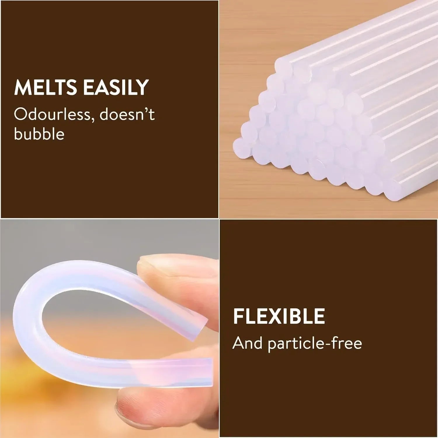 Strong Transparent Hot Melt Glue Sticks for Electric Glue Gun (1–100pcs)