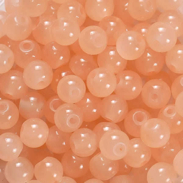 6mm Glass Round Beads – 30/50PCS Colorful Spacer Beads for DIY Jewelry