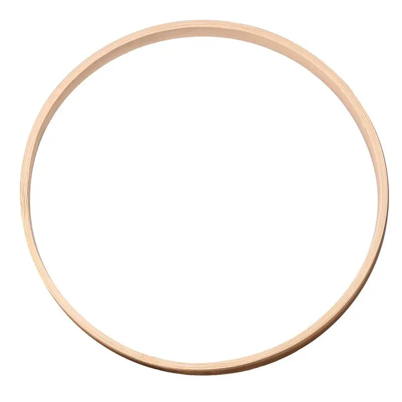 Wooden Bamboo Circle Hoop – Macrame & Floral DIY Ring for Wreaths & Dream Catchers
