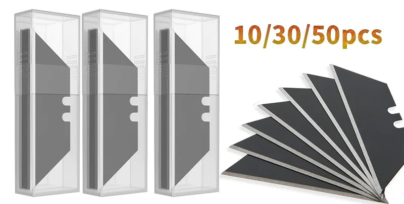 10/30/50Pcs Trapezoid Utility Knife Blades Set