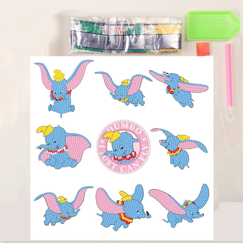 Pokémon Diamond Painting Stickers & Cartoon Crystal Art Craft Set