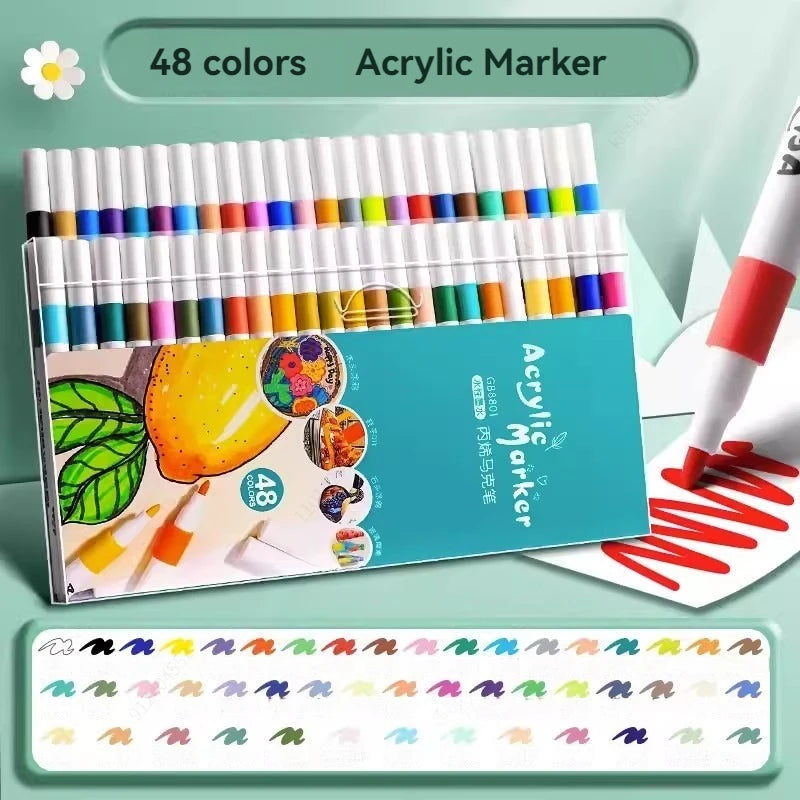 12–80 Color Acrylic Paint Marker Set