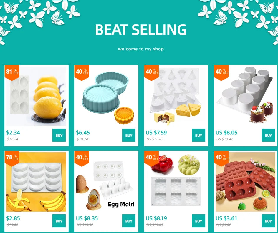 Christmas Flower Candle Mold – DIY Silicone Mold for Cake, Soap & Aromatherapy Crafts