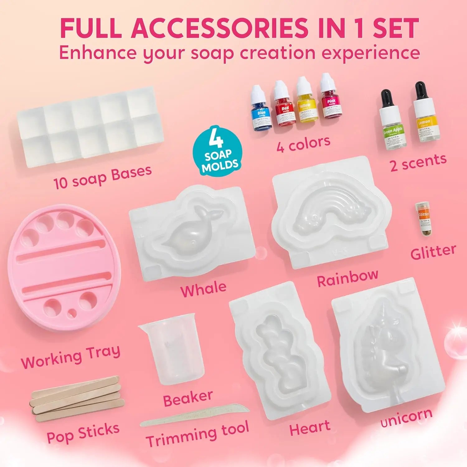 JOYFY Unicorn Soap Making Kit – DIY STEM Craft for Kids & Teens