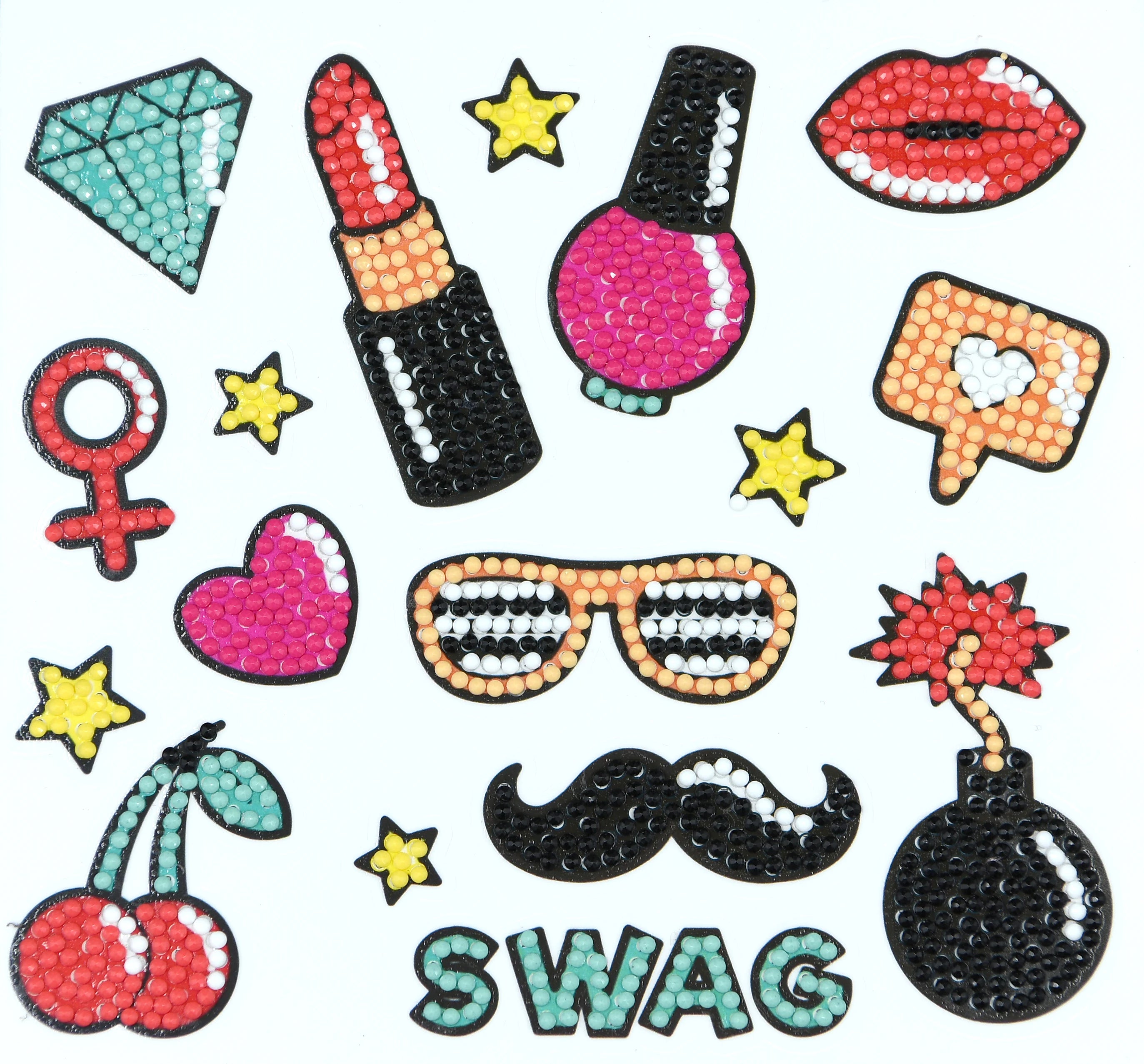 Pokémon Diamond Painting Stickers & Cartoon Crystal Art Craft Set