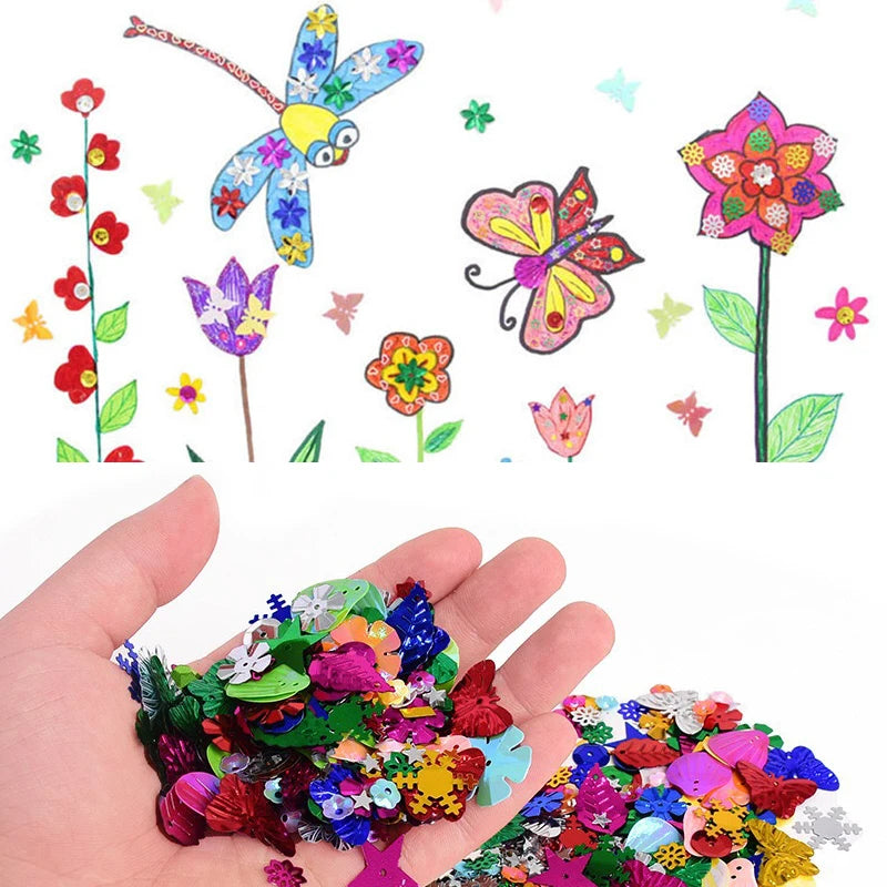 1000pcs Kids Craft Supplies Kit – Pipe Cleaners, Pompoms, Stickers, Feathers & Felt
