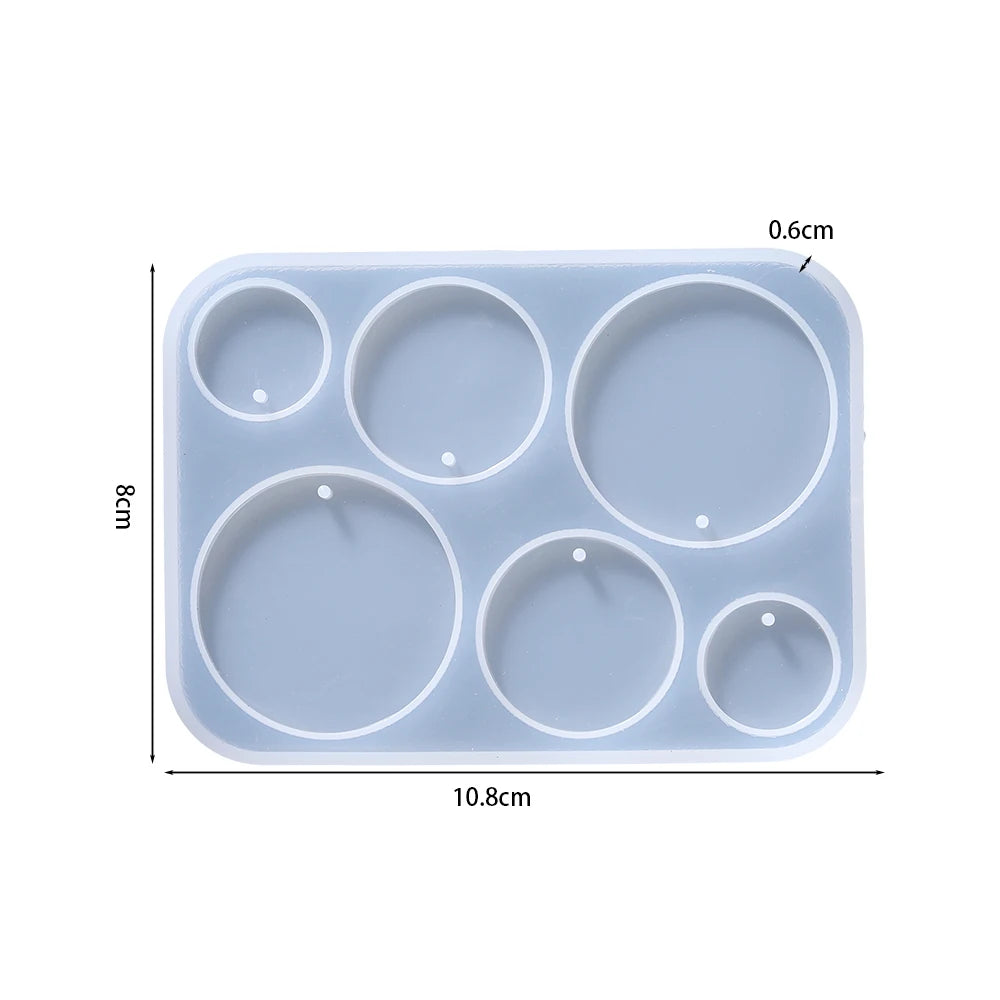 DIY Earring & Charm Mold – Heart, Leaf, Moon Shapes