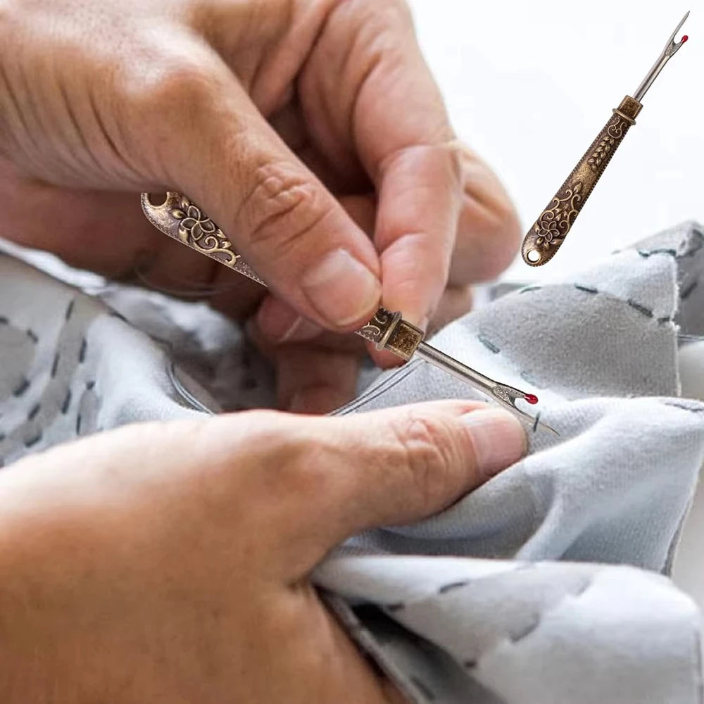 Vintage Thread Cutter & Seam Ripper – Multifunctional Sewing Tool