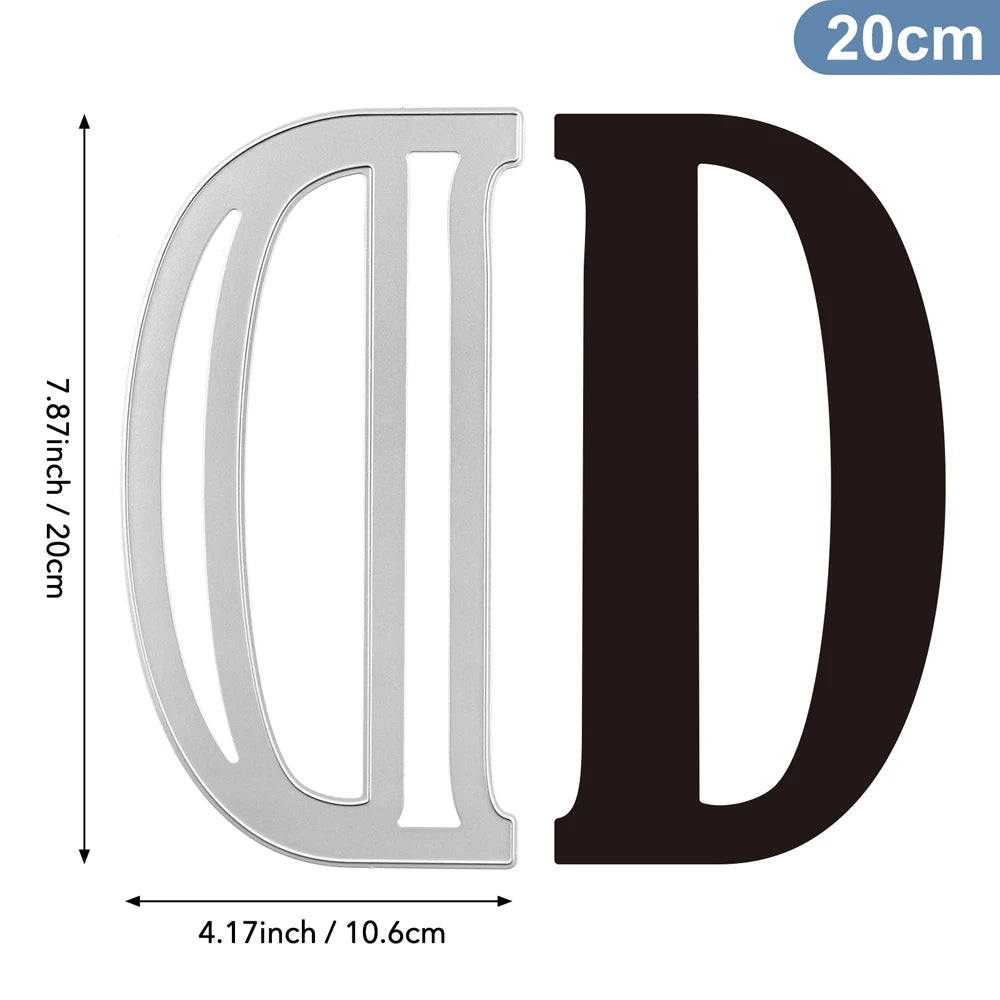 20cm A–Z Metal Letter Cutting Dies – 26 Capital Alphabets for DIY Crafts