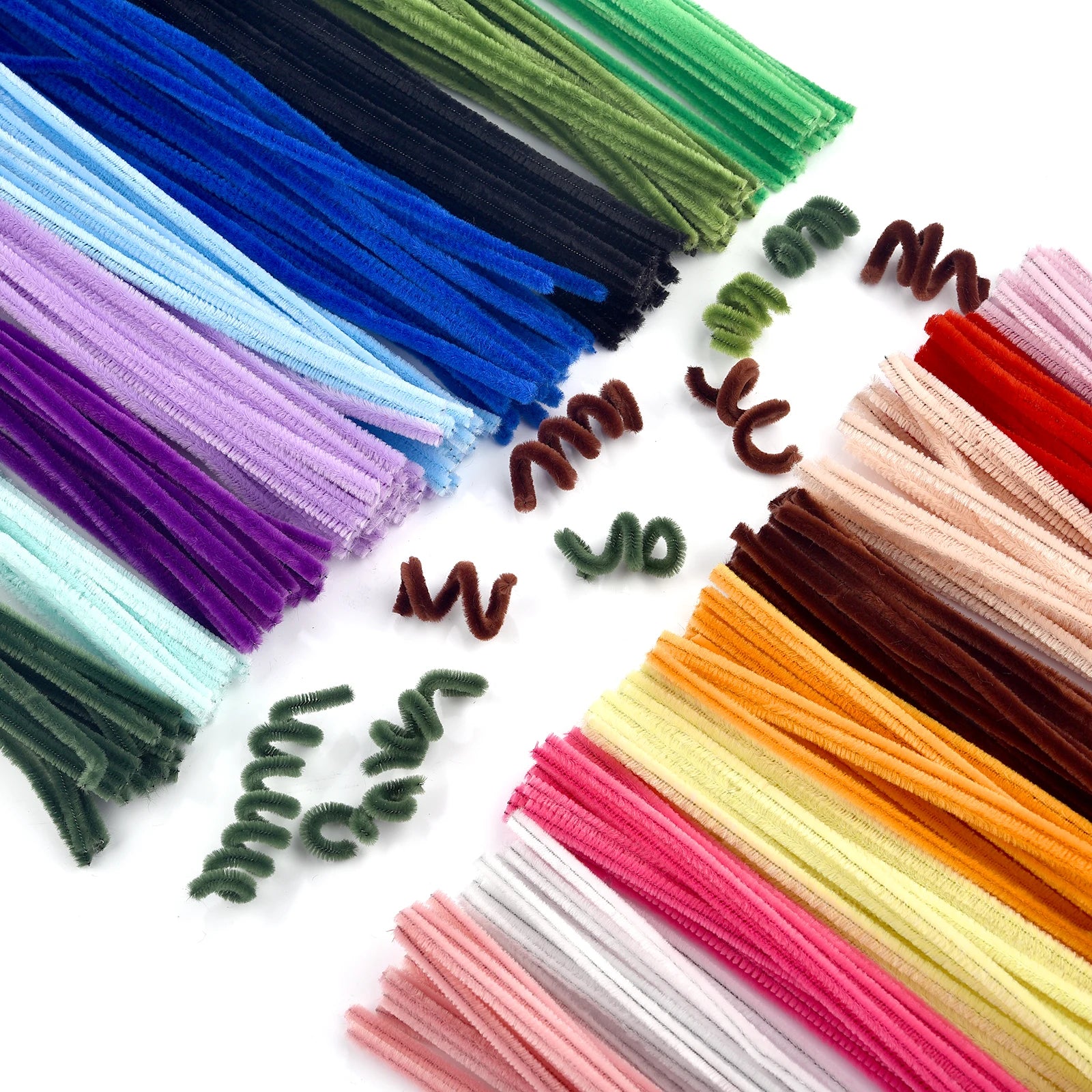 100pcs Chenille Stems – DIY Craft Pipe Cleaners for Kids