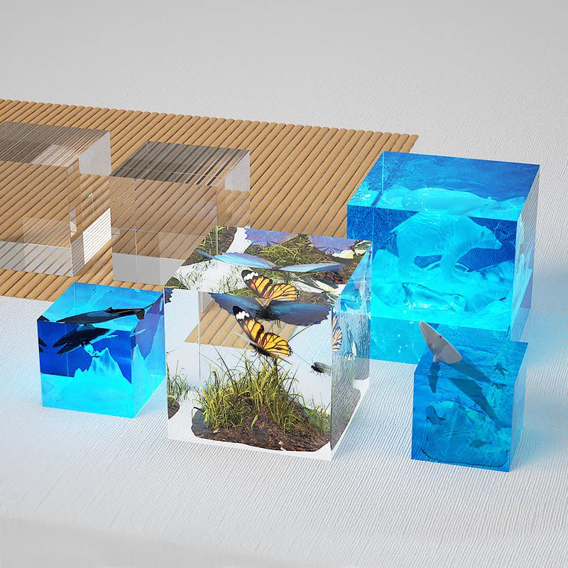 Clear Square Epoxy Mold – Large Silicone Cube Molds for Resin Casting & DIY Crafts