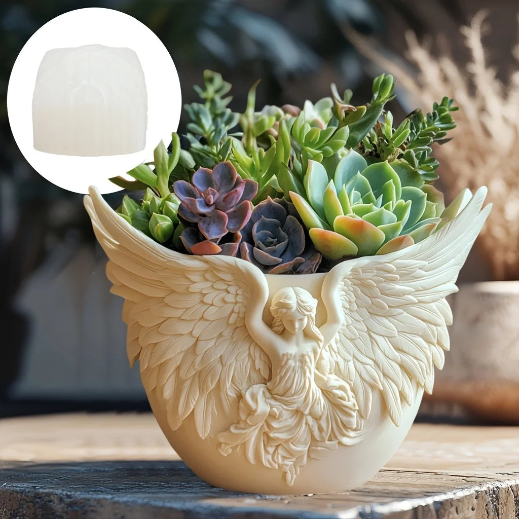 Cedar Sled Santa 3D Silicone Mold – Candle, Resin, & Succulent Pot DIY