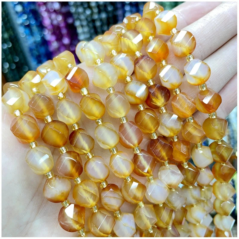 Natural Amethyst, Tiger Eye & Agate S-Shaped Gemstone Beads – DIY Jewelry Supplies