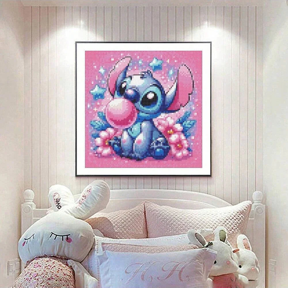 Cartoon Stitch Diamond Painting Kit – Full Round/Square Rhinestone Embroidery Art