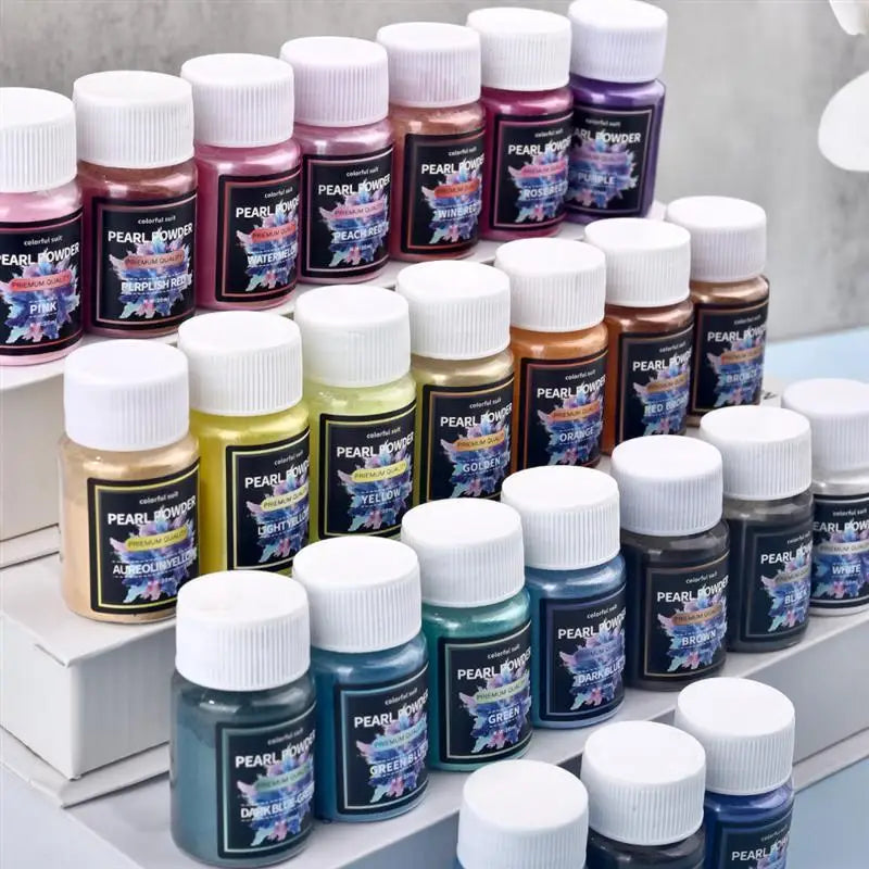 Pearlescent Mica Pigments – Resin Dye Powder Set