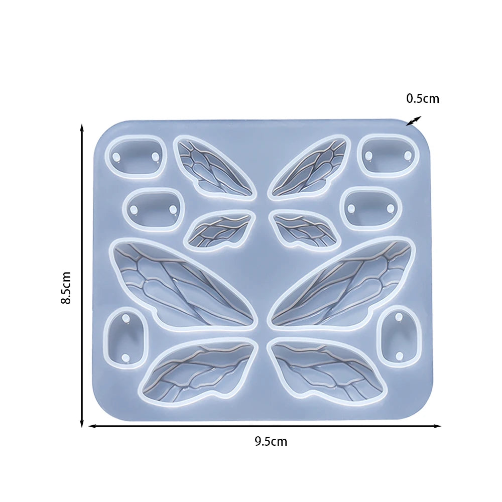 DIY Earring & Charm Mold – Heart, Leaf, Moon Shapes