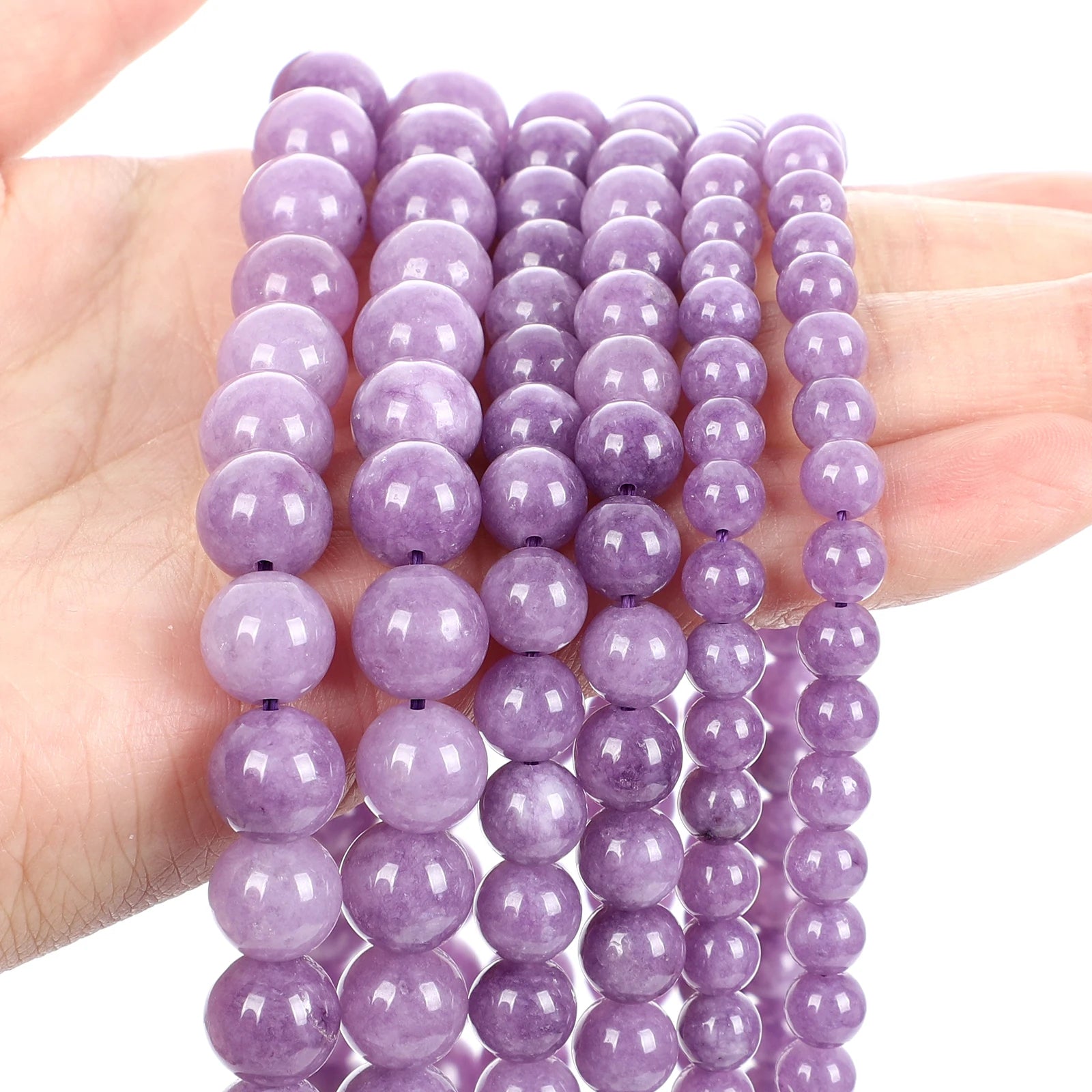 Purple Natural Stone Beads – Amethyst, Agate & Tourmaline for DIY Jewelry