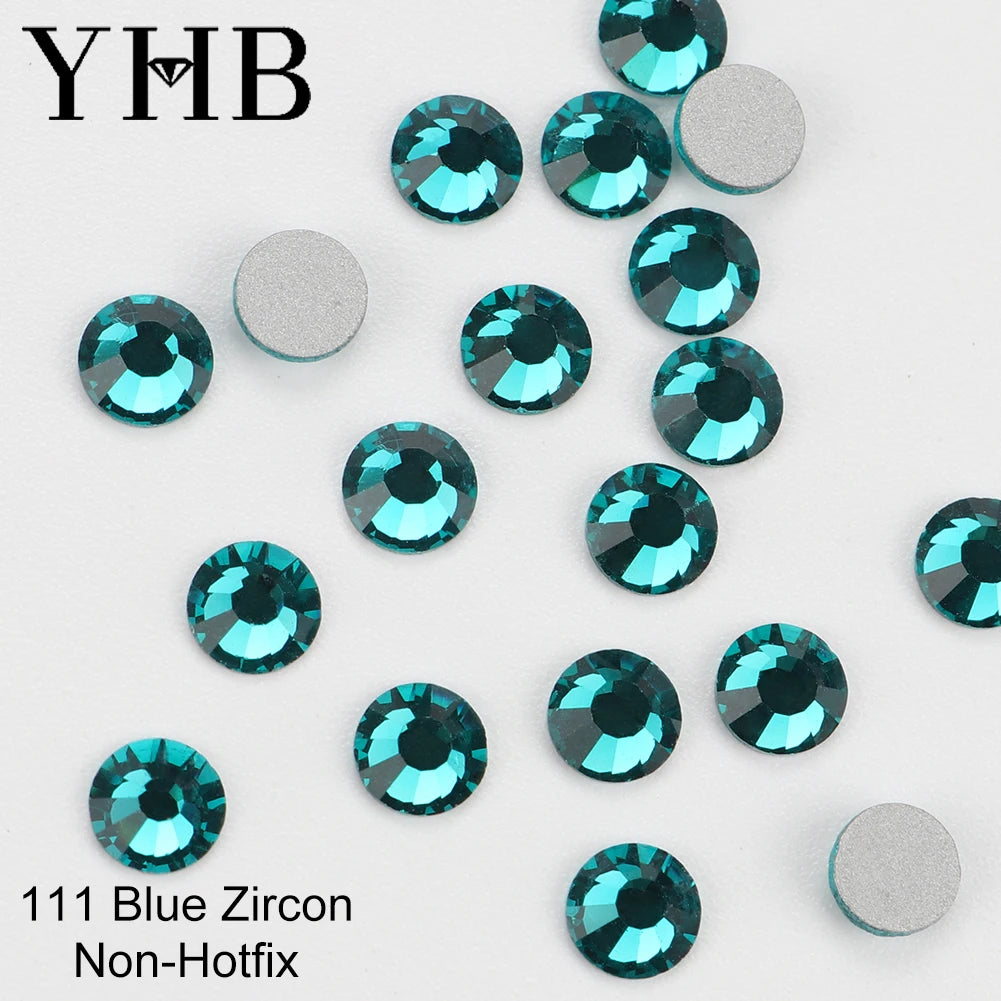 YHB Cold-Fix Crystal Rhinestones – 101–133 PCS for DIY Crafts