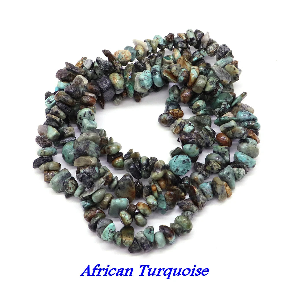 Natural Aquamarine Quartz Beads – Freeform Chips for DIY Jewelry & Crafts