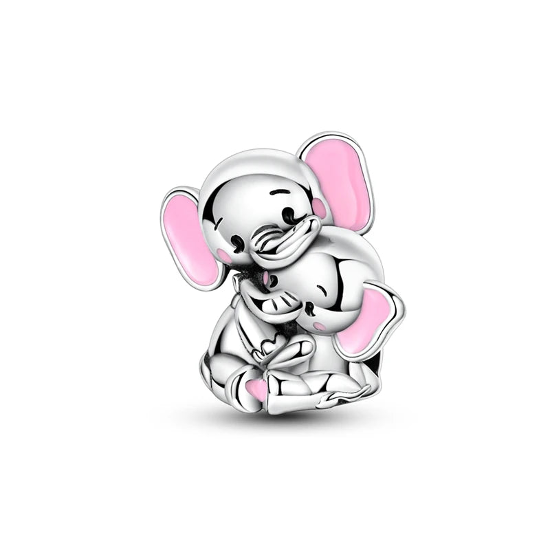 925 Sterling Silver Pink Ballet Girl Pendant – DIY Jewelry Charm for Bracelet & Necklace