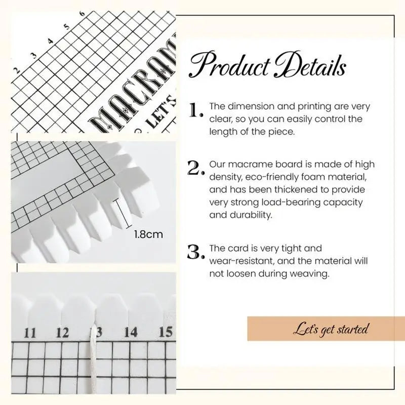 Macrame Board with T Pins Kit