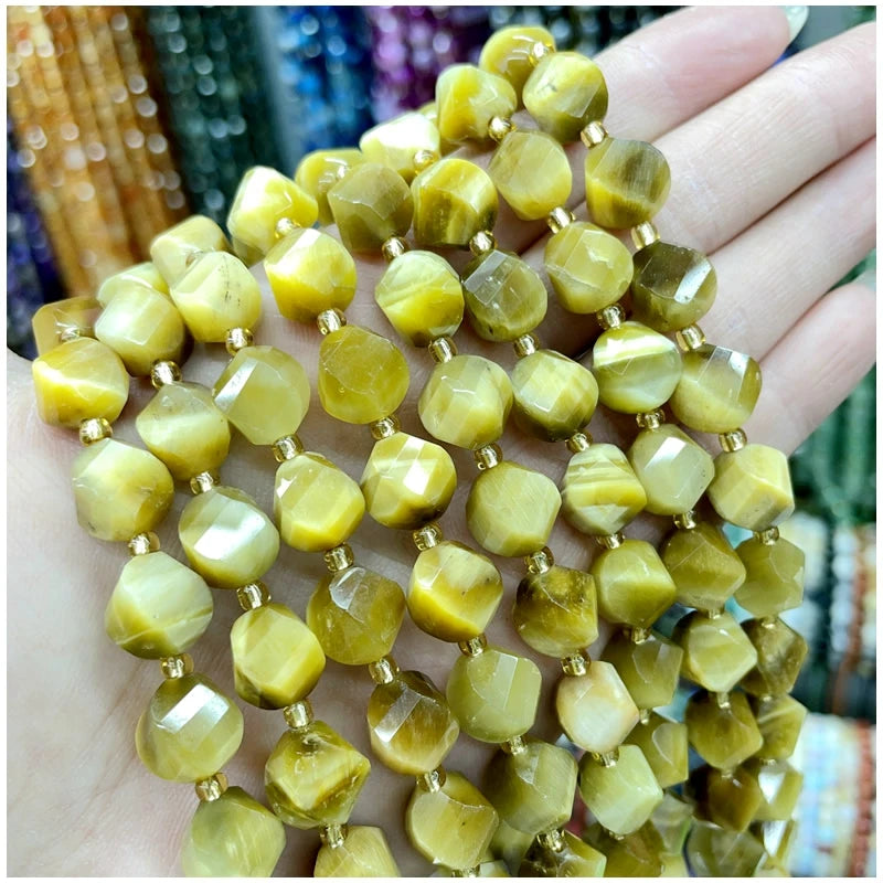 Natural Amethyst, Tiger Eye & Agate S-Shaped Gemstone Beads – DIY Jewelry Supplies