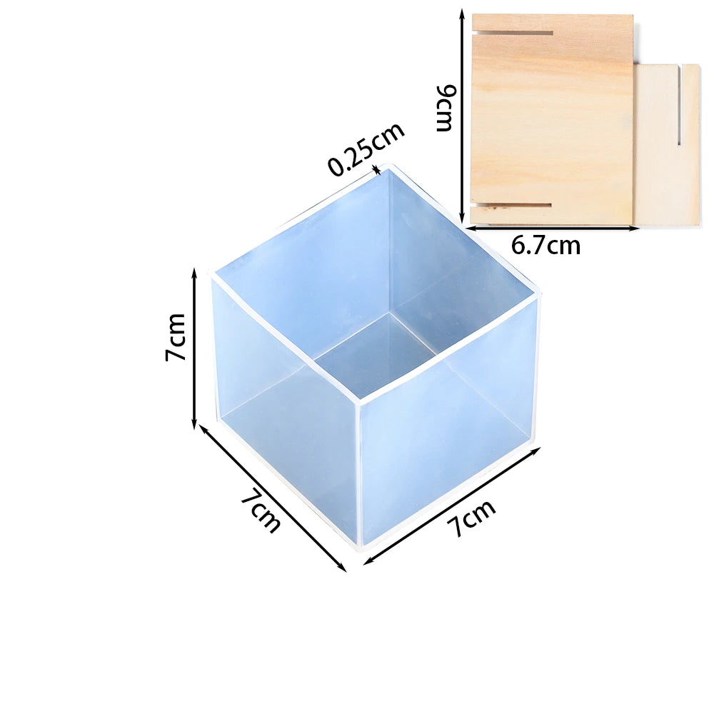 Clear Square Epoxy Mold – Large Silicone Cube Molds for Resin Casting & DIY Crafts