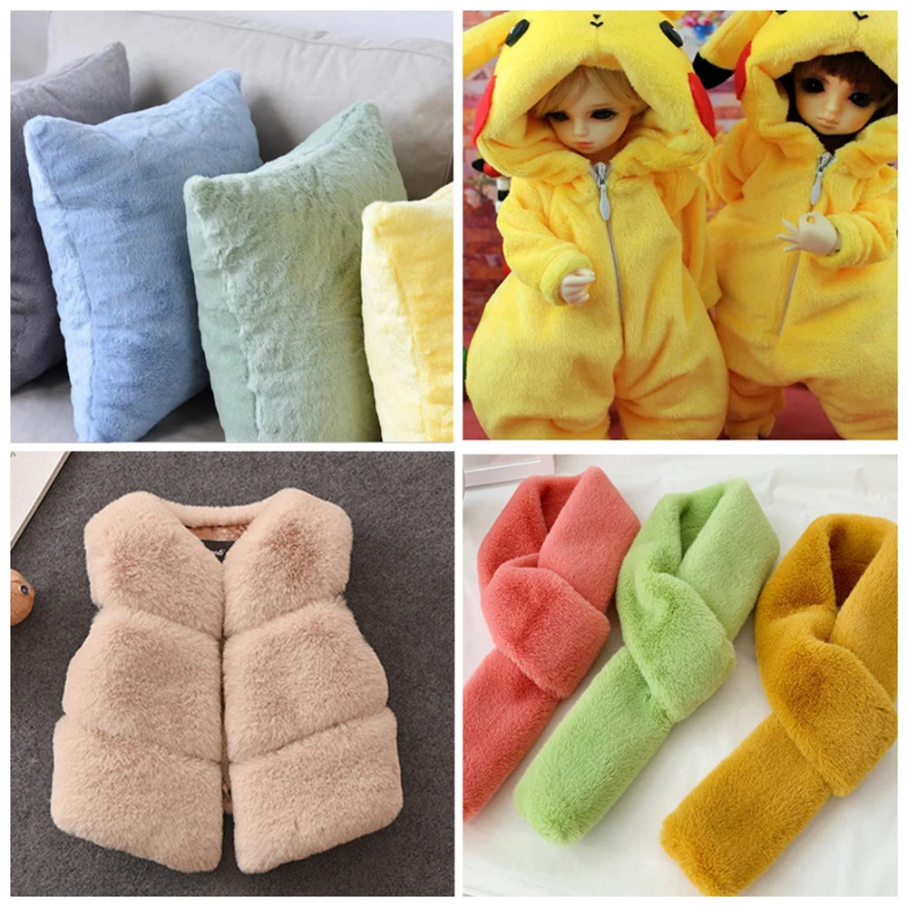 5mm Soft Plush Fabric – Thick Faux Fur for DIY Crafts & Sewing