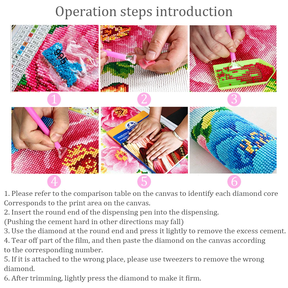 Snow White Diamond Painting Kit – DIY Rhinestone Embroidery Art