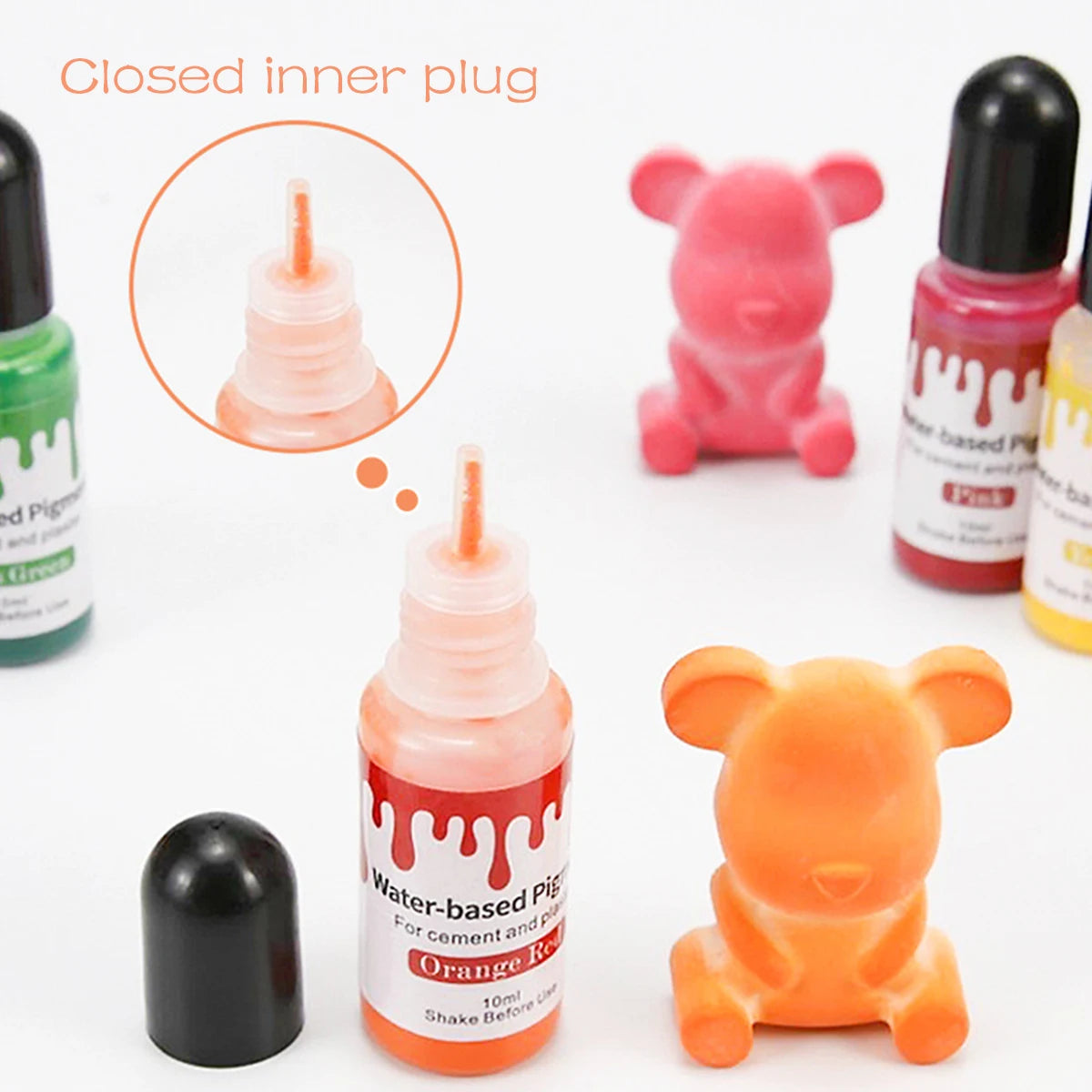 24-Color Water-Based Gypsum Pigment Set – DIY Plaster & Pottery Dye