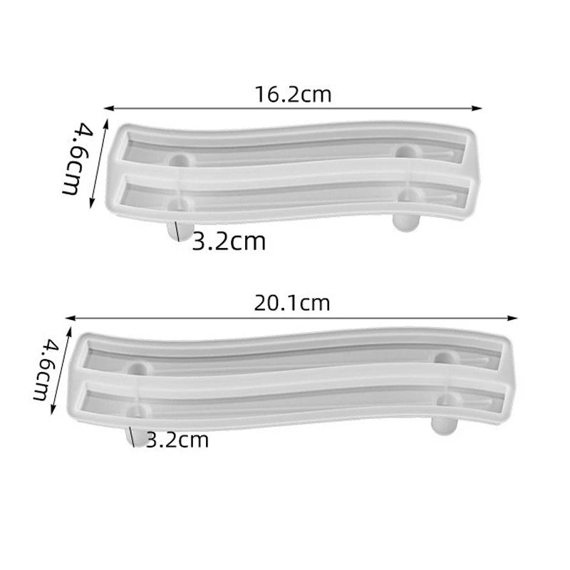 Tray Epoxy Resin Silicone Mold DIY Large Rectangle Tea Plate Coaster Resin Mold For Home Decoration Craft Making Art Supplies