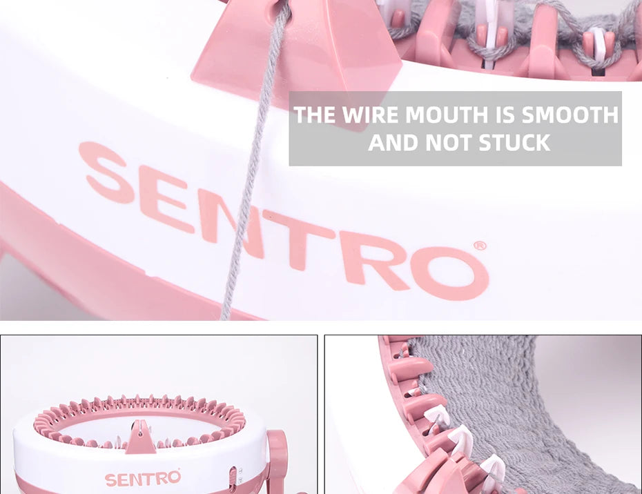 Sentro 40-Needle Knitting Machine – DIY Hand Knitting Kit