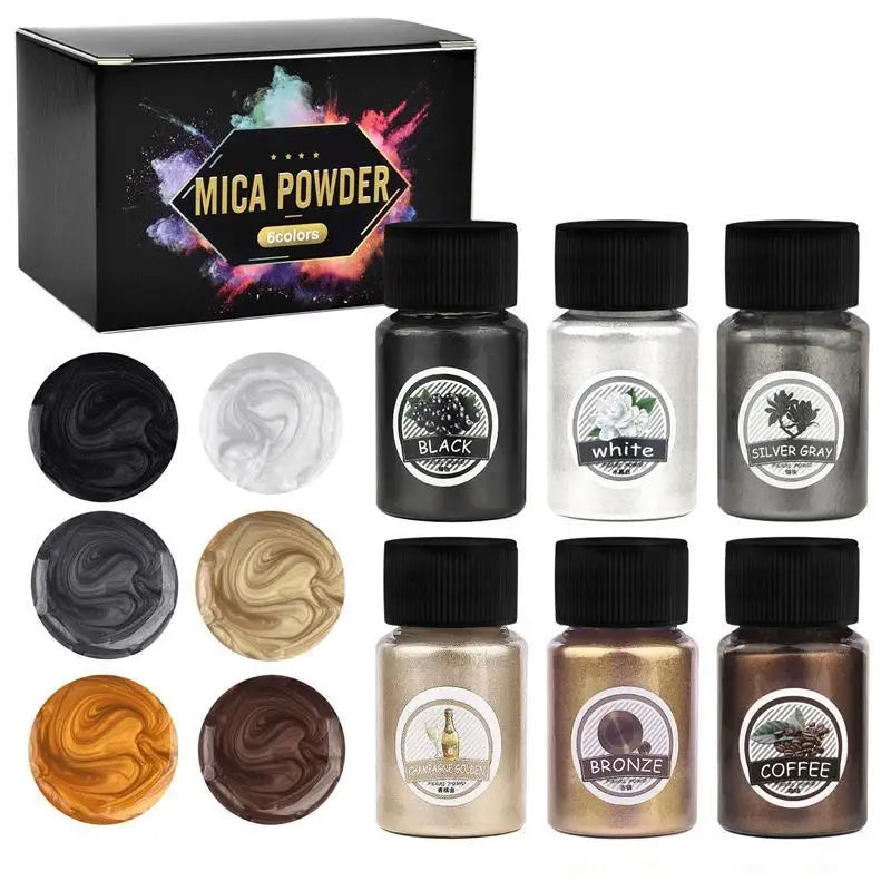 Pearlescent Mica Pigments – Resin Dye Powder Set