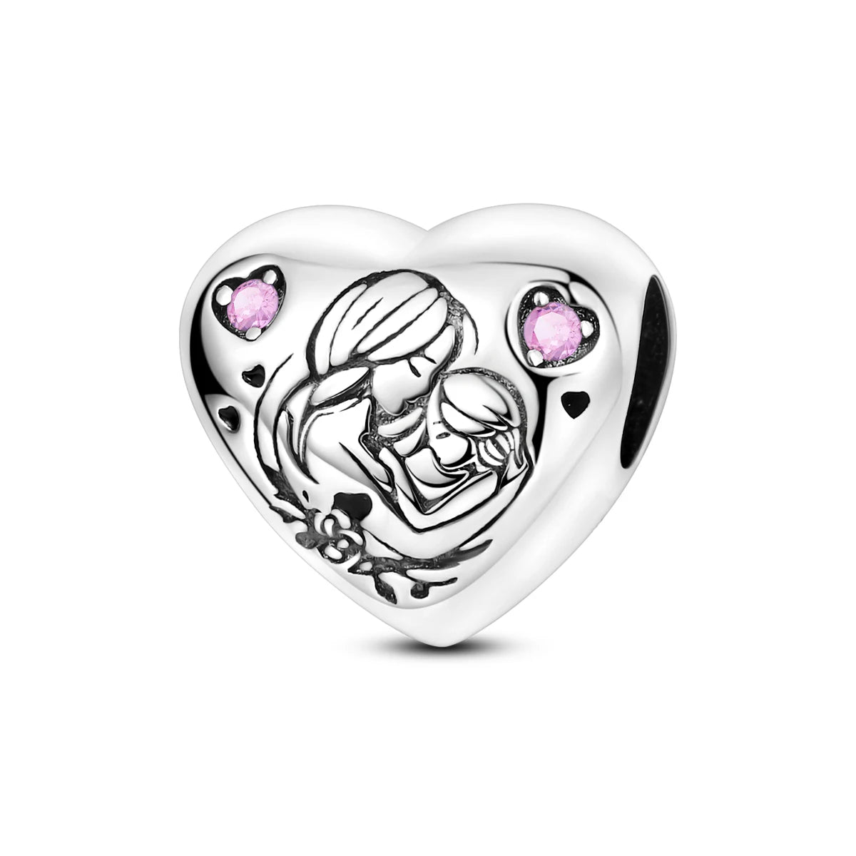 925 Sterling Silver Pink Ballet Girl Pendant – DIY Jewelry Charm for Bracelet & Necklace