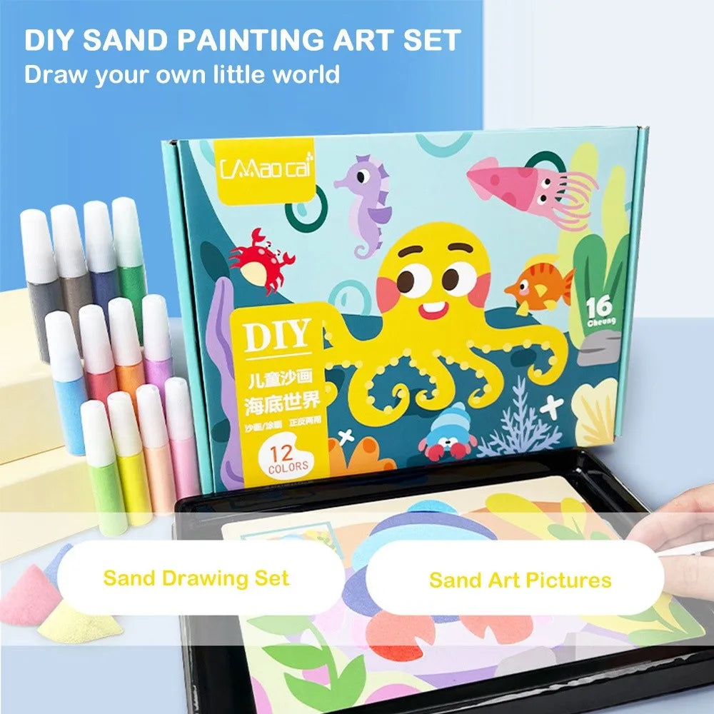 DIY Sand Art Drawing Set for Kids – Educational Coloring Toy