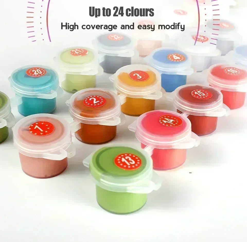 Disney Stitch Paint by Numbers – Frameless Cartoon Wall Art for Home & Bedroom