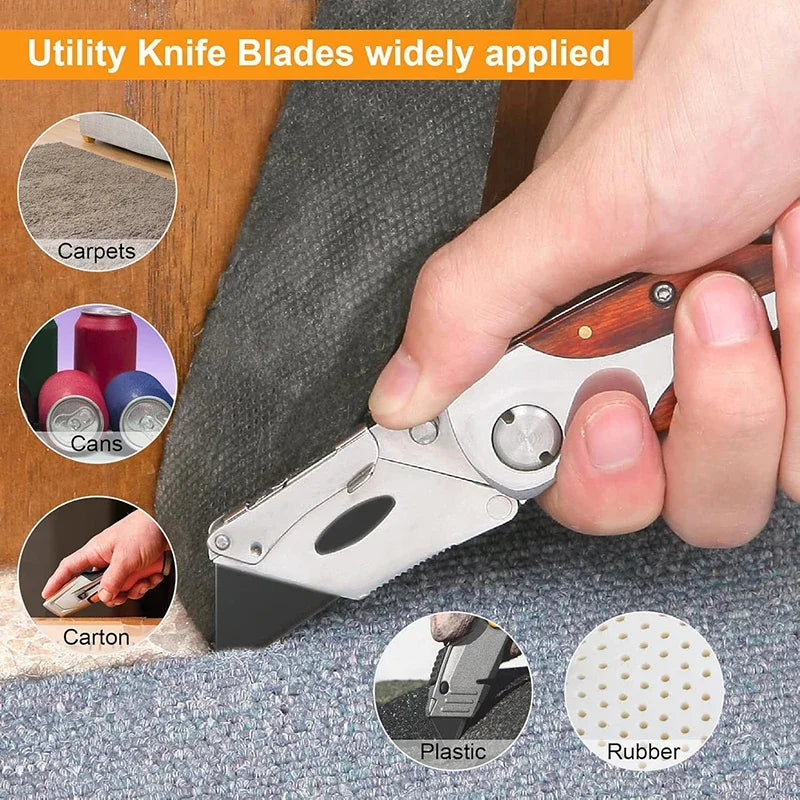 10/30/50Pcs Trapezoid Utility Knife Blades Set