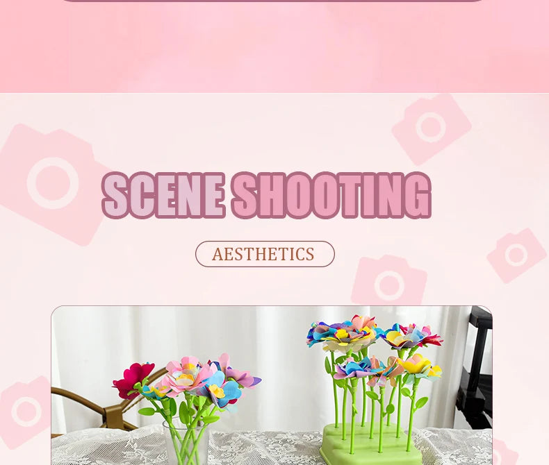 Fabric Flower DIY Craft Kit – Handmade Bouquets for Kids’ Toys & Gifts