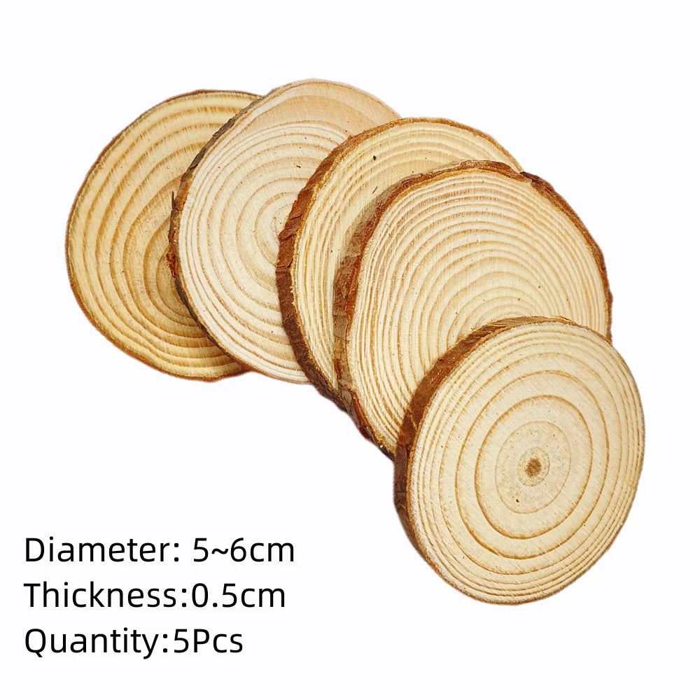 Natural Pine Wood Slices – DIY Craft & Wedding Decor